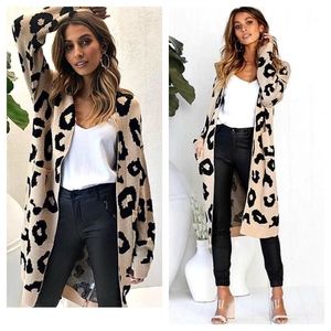 Sweaters - Open Front Leopard Print Cardigan Sweaters - Open Front Leopard Print Cardigan